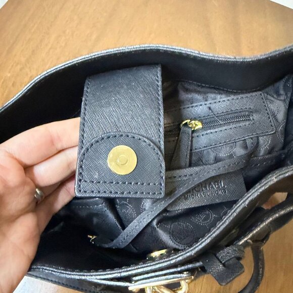 Michael Kors Hamilton Tote Bag – Black Leather – Women’s Handbag - Picture 5 of 16